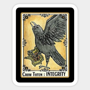 INTEGRITY Crow Totem Spirit Guide Sticker